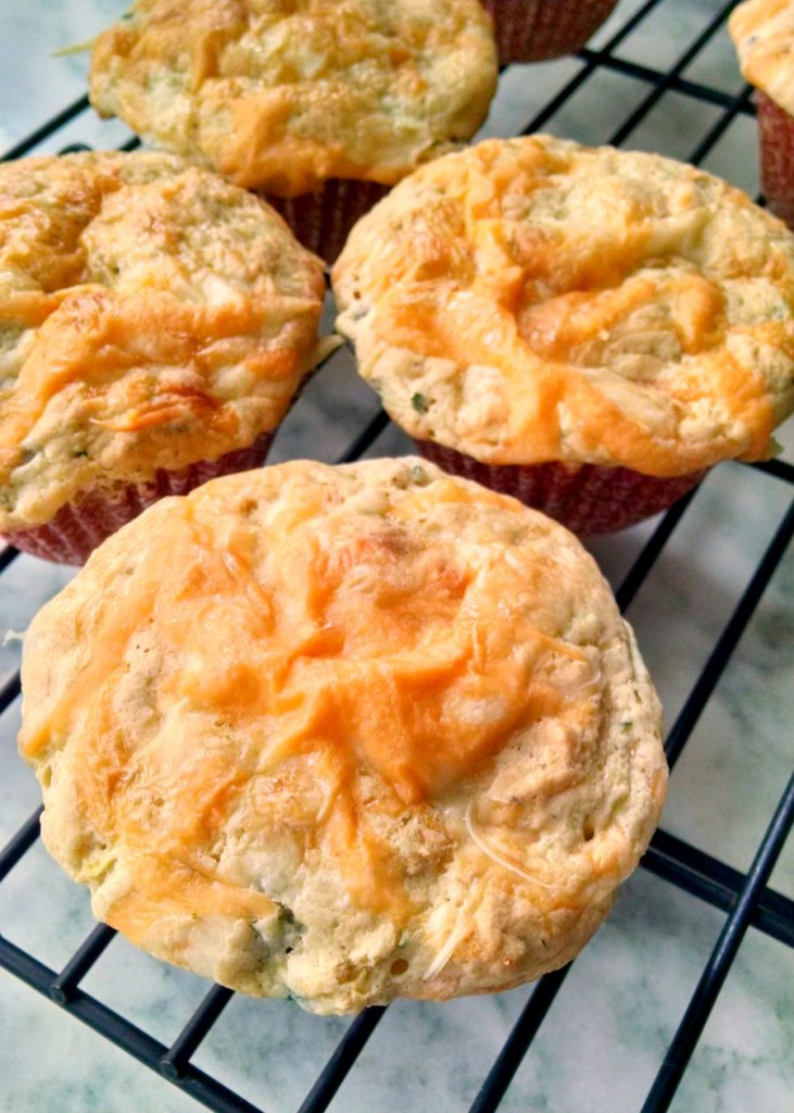 A Kitchen Hoors Adventures | Cheesy Zucchini Bread Muffins from Fantastical Sharing of Recipes