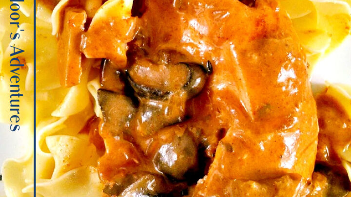 This delicious, Slow Cooked Chicken Braised in White Wine Mushroom Sauce is elegant enough to serve to guests, yet simple enough to serve as a weeknight meal. #SlowCookedSavory #WineBraisedChicken #MushroomSauceMastery #CrockpotCreations #ComfortFoodGoals #SlowCooker #chickenrecipe #braisedchicken
