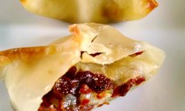 Delicious duck bacon is paired up with sweet pears and creamy brie in these glammed up baked wontons. Duck Bacon, Pear, and Brie Baked Wontons will wow your guests and please your taste buds.