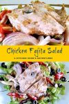 Tired of plain old salads? Spice things up with this Chicken Fajita Salad! Filled with juicy chicken, colorful veggies, and topped with a creamy avocado dressing, it's a party for your taste buds. #HealthyEating #FajitaLove #SaladGoals #ChickenFajita #MealPrepMadeEasy