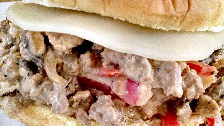 Add a little Philly flair to your next meal with our Turkey Cheesesteak Sloppy Joes. The perfect combination of savory, sweet, and cheesy, you won't be able to resist! #TurkeyCheesesteakSloppyJoes #CheesesteakLovers #FoodieFaves #EasyDinnerIdeas #SandwichObsessed #phillyflavor #weeknightmeal #turkeycheesesteak #sloppyjoes