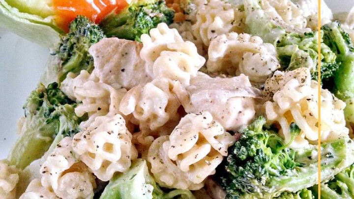 Looking for a quick and delicious dinner idea? Look no further than this one-pan Chicken & Broccoli Skillet Pasta Alfredo. Easy clean up, maximum flavor. #pastarecipe #broccoli #chickenrecipe #easyrecipe #comfortfood #ChickenBroccoliAlfredo #OnePanPasta #WeeknightDinnerIdeas #EasyPastaRecipes #AlfredoLoversUnite
