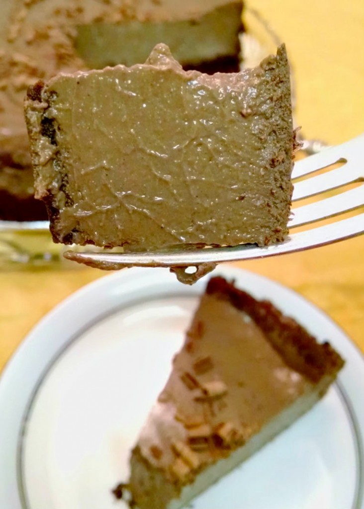 A Kitchen Hoor's Adventures | Light and Luscious Chocolate Cheesecake - Lighten Up the Holidays #SundaySupper