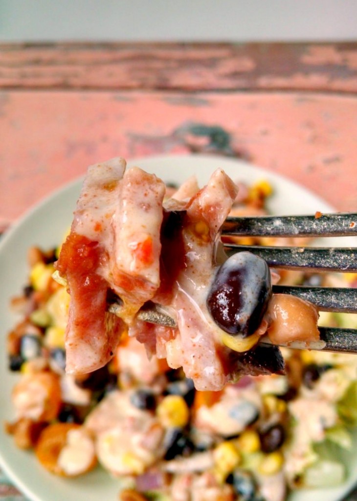 A Kitchen Hoor's Adventures | Texas Caviar Salad with Ham is super quick and tasty. You'll wonder why you didn't think of it.