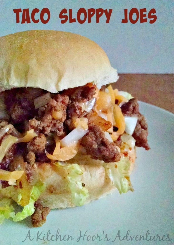 Taco meat is turned into a delicious and hearty sandwich for a quick and tasty weeknight meal. Taco Sloppy Joes will be your new favorite simple supper.