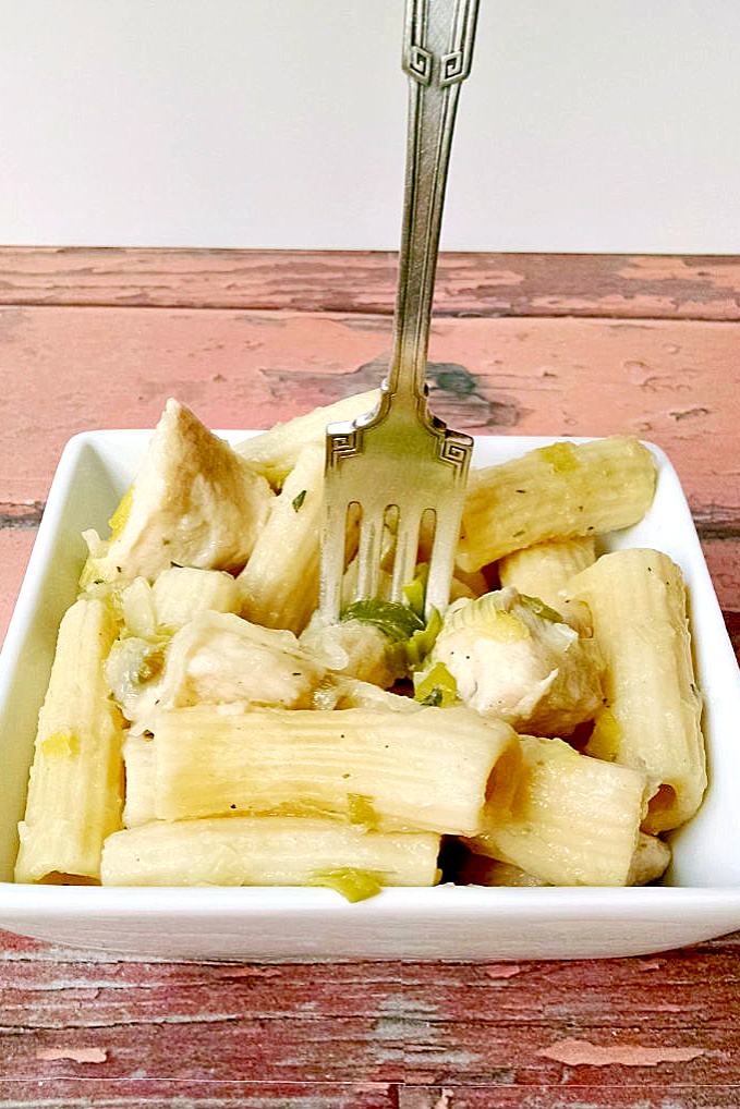 Creamy Chicken Pasta with Leeks and Shallots is a winner with our family and will be with yours. It’s easy to whip up even on the busiest of nights!