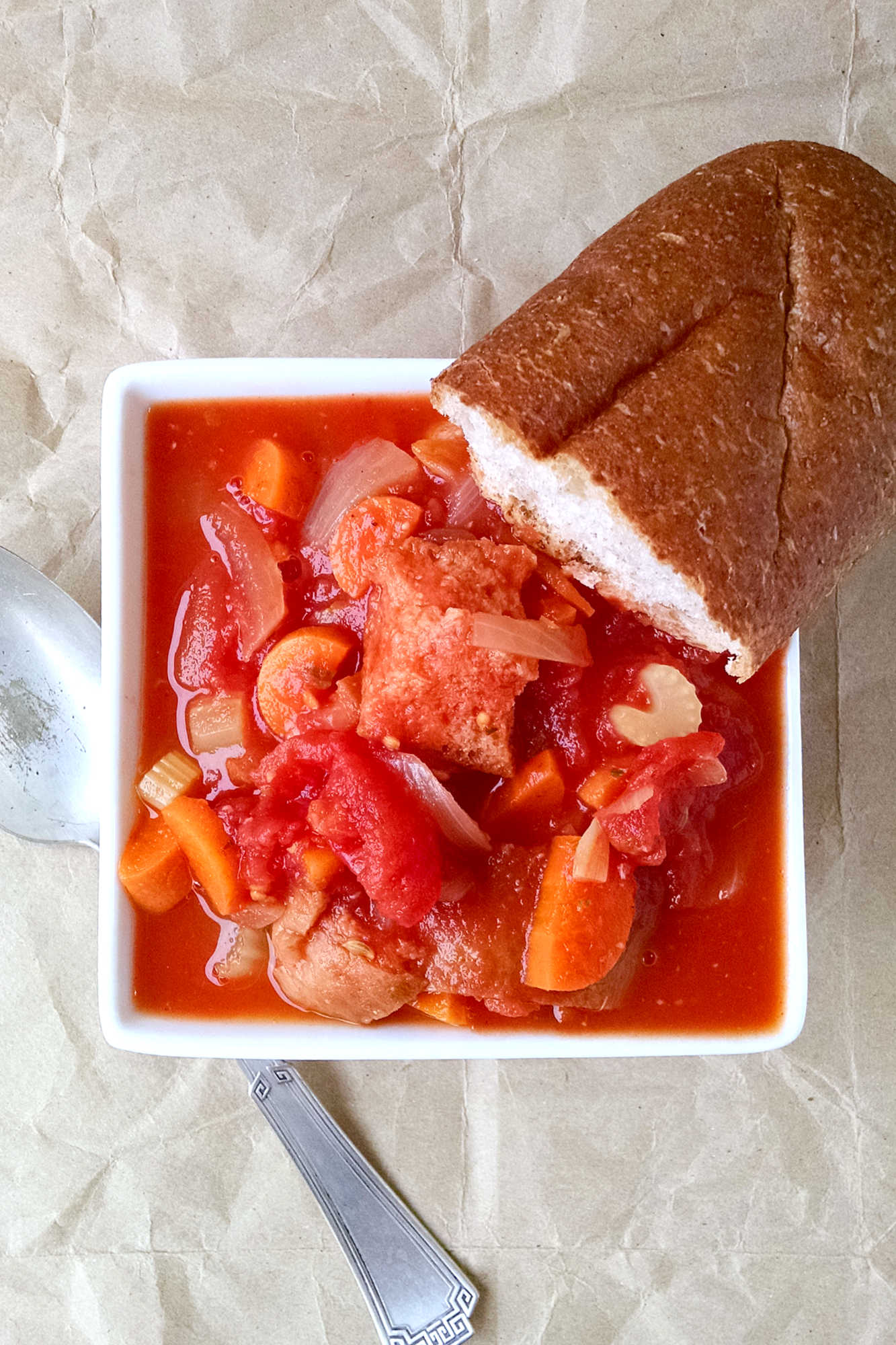 Take your taste buds on a journey to Tuscany with Pappa al Pomodoro. It's like a hug in a bowl!  #pantryrecipe #tomatosoup #pappaalpomodoro #pomodoro #ItalianCuisine #FlorenceEats #SoupSeason #ComfortFoodHeaven #TomatoLove