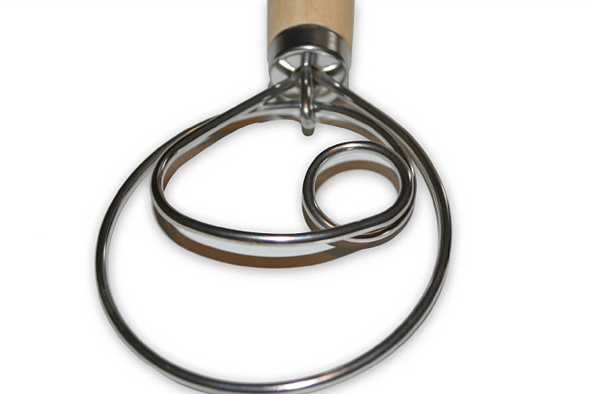 As a bread lover, I've tried my fair share of dough mixing tools. But the Danish Dough Whisk takes the cake (or should I say, bread).  Say goodbye to messy hands and hello to perfectly mixed doughs!  #danishdoughwhisk #kitchenmusthaves #bakingtools #breadmaking #fromscratchkitchen