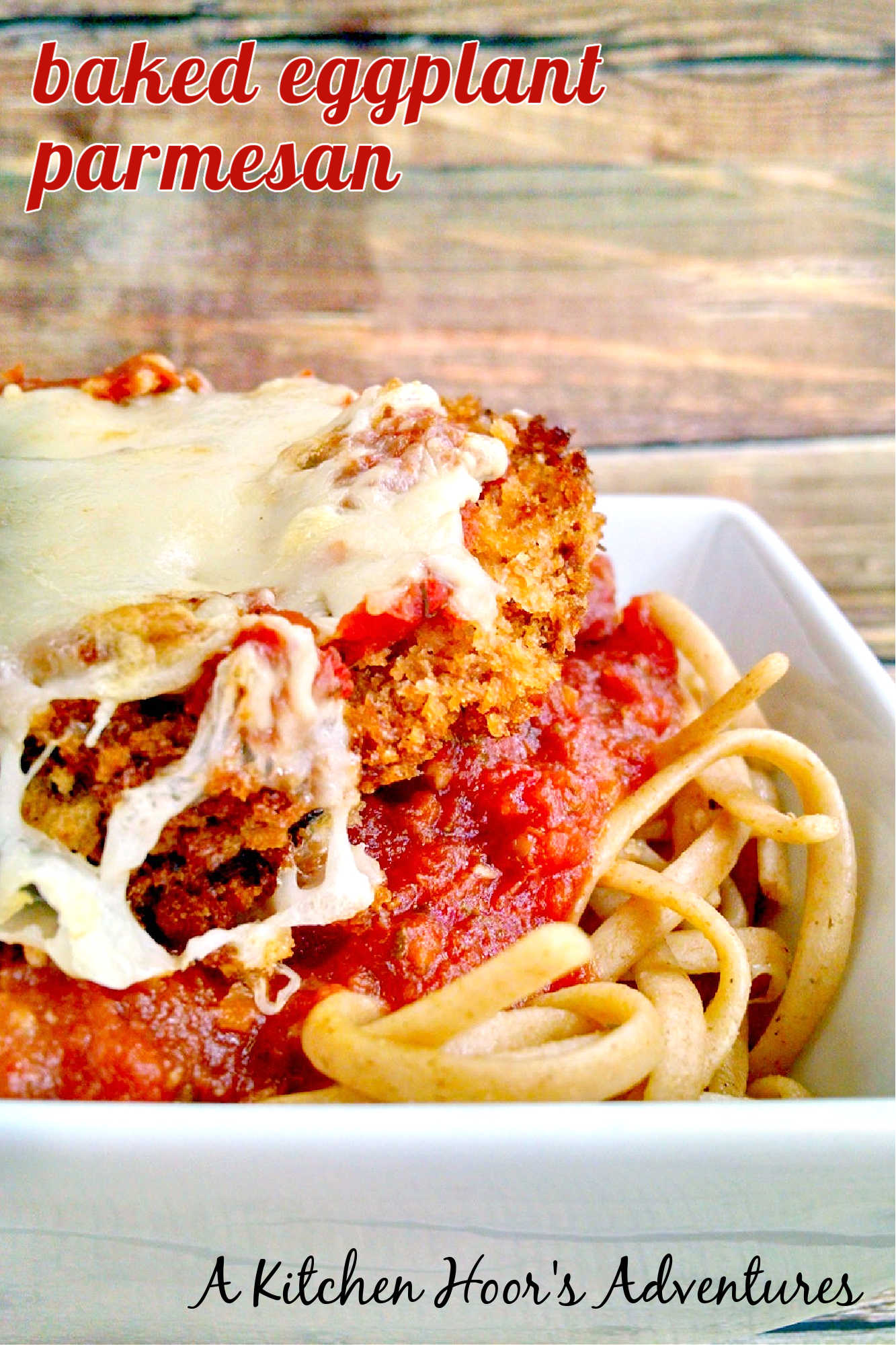 Discover the perfect blend of crispy and cheesy with this mouth-watering Baked Eggplant Parmesan recipe.  It's a great way to sneak in veggies! #eggplant #eggplantParm #Parmrecipe #meatless #meatfree #BakedEggplantParmesan #MeatlessMonday #VegetarianRecipes #HealthyEating #ItalianFoodLove