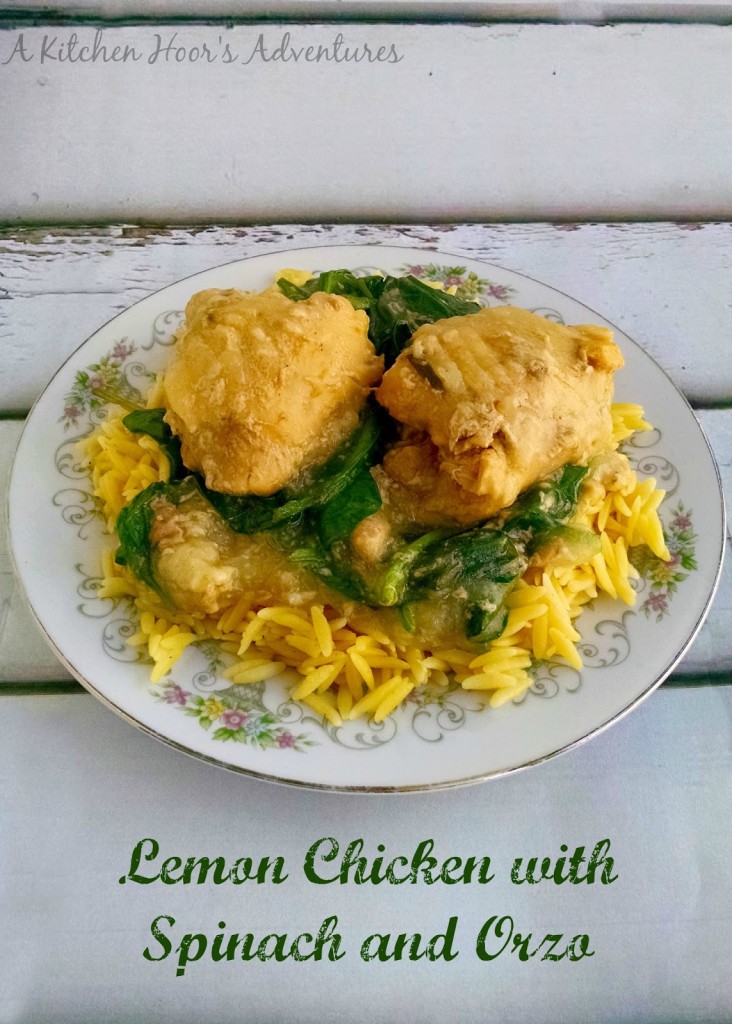 With just enough lemon flavor to be bright and delicious, this Lemon Chicken with Spinach and Orzo is fantastic! The trick is boiling the orzo in some of the broth from the chicken.