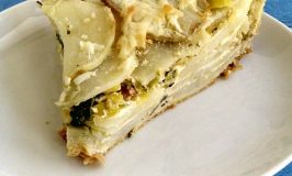 Just in time for St. Patrick's Day, this tender and flaky Potato Leek Pie is filled with hearty potato goodness, subtle leeks, and scrumptious cheese.