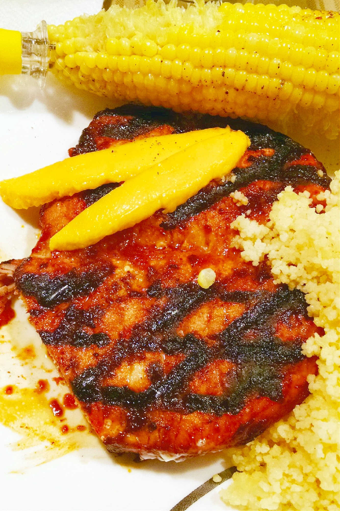 Add a tropical twist to your next BBQ with these mouthwatering Mango Barbecued Pork Chops. Bursting with flavor, they'll be a hit with your family and friends! #MangoBBQPorkChops #TropicalFlavors #GrillMaster #MangoBBQChops #GrillingSeason #PorkChopParadise #TropicalFlavors #FoodieFaves #GrillGoals #FoodieFaves #PorkLoversUnite #SummerEats