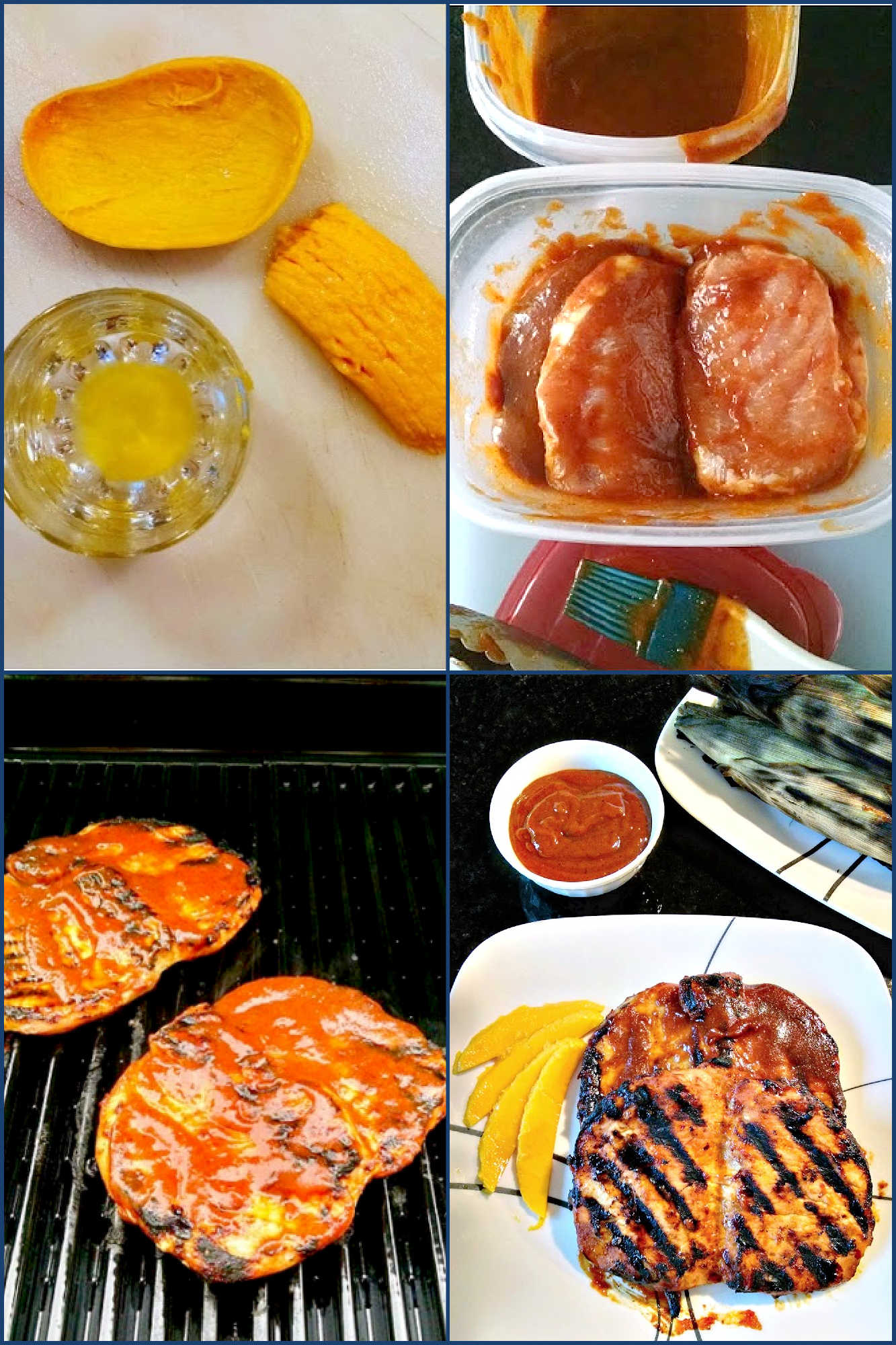 Add a tropical twist to your next BBQ with these mouthwatering Mango Barbecued Pork Chops. Bursting with flavor, they'll be a hit with your family and friends! #MangoBBQPorkChops #TropicalFlavors #GrillMaster #MangoBBQChops #GrillingSeason #PorkChopParadise #TropicalFlavors #FoodieFaves #GrillGoals #FoodieFaves #PorkLoversUnite #SummerEats