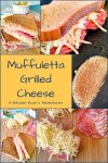 Indulge in cheesy goodness with this twist on a classic with this Muffuletta Grilled Cheese. Say goodbye to boring sandwiches! #GrilledCheeseMonth #grilledcheeseobsessed #cheeseplease #southerncomfortfood #foodiefinds #MuffulettaGrilledCheese #SandwichSensation #MeltedCheeseHeaven #NolaFoodieFaves #GourmetGrilledCheese