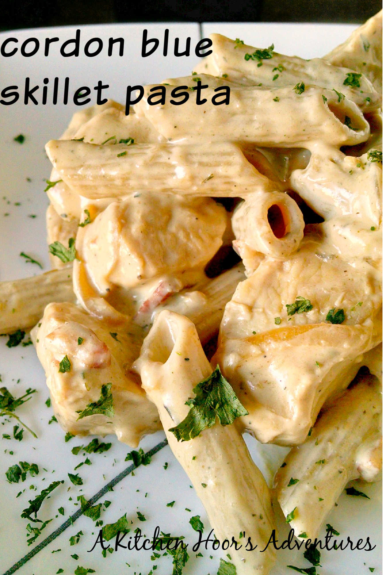 Indulge in this deconstructed take on classic Cordon Blue Skillet Pasta. It has all the delicious flavors of a traditional cordon blue in a quick and easy weeknight meal. #CordonBlueSkilletPasta #PastaLoversUnite #EasyWeeknightDinner #ComfortFoodCravings #OnePanMealGoals