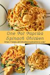 This one pot meals makes weeknights a breeze! This One Pot Paprika Spinach Chicken is full of flavor and cooks so quick you’ll make week after week. #OnePotMeals #SpinachChicken #PaprikaPerfection #EasyDinnerIdeas #ComfortFood