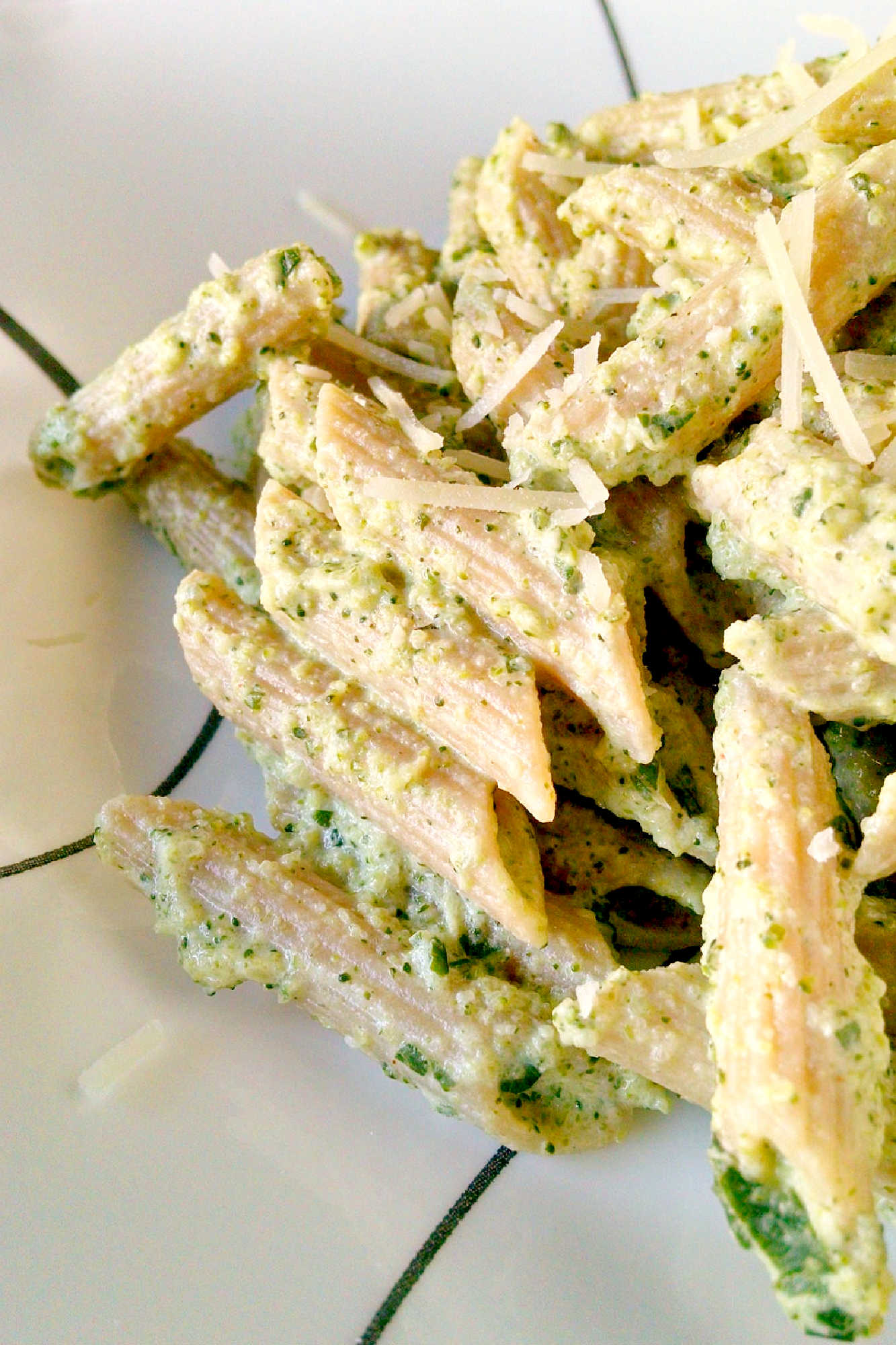 Broccoli pesto pasta: the perfect way to sneak in some extra greens into your pasta dish! It's a flavorful and nutritious twist on traditional pesto pasta #BroccoliPestoPasta #PastaLoversUnite #HealthyEats #VeggiePasta #PestoPerfection