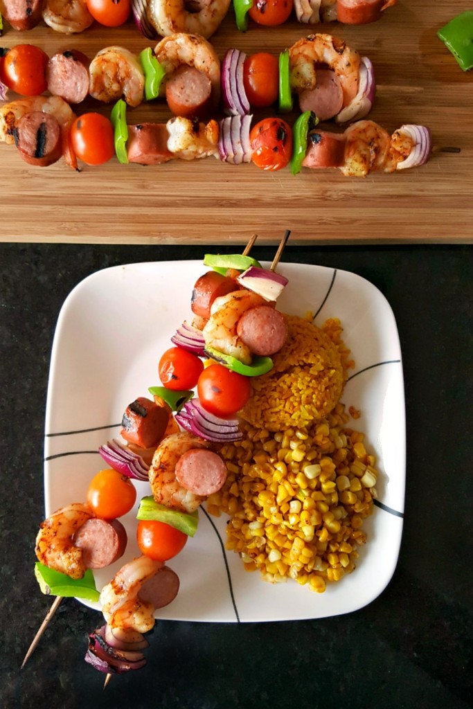 Cajun Kabobs are like Jambalaya on a stick! They're simply delicious with a nice kick of Cajun seasoning. Serve with yellow rice for a light, summer dinner.