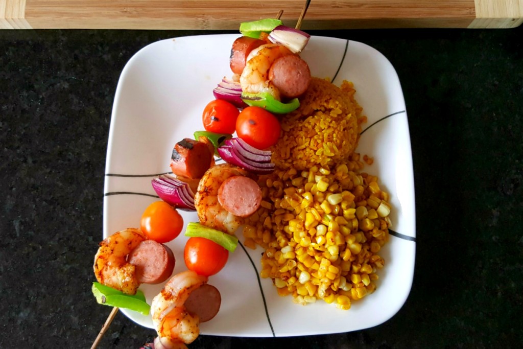 Cajun Kabobs are like Jambalaya on a stick! They're simply delicious with a nice kick of Cajun seasoning. Serve with yellow rice for a light, summer dinner.