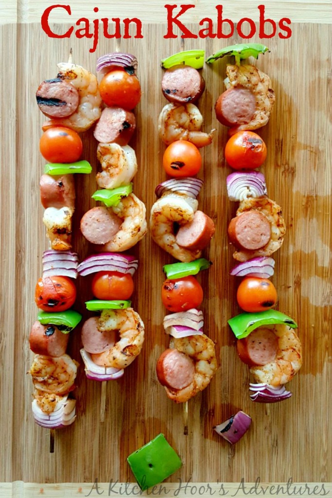 Cajun Kabobs are like Jambalaya on a stick! They're simply delicious with a nice kick of Cajun seasoning. Serve with yellow rice for a light, summer dinner.
