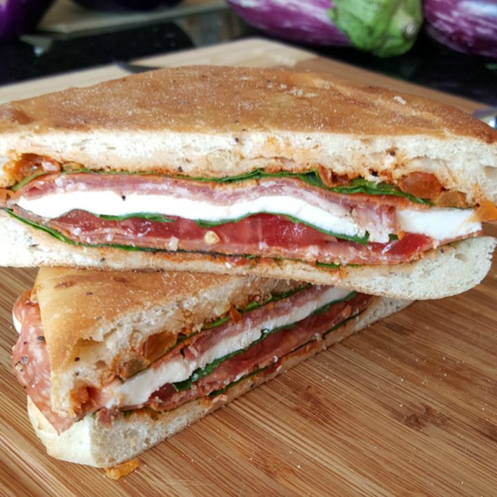When it's hot in the kitchen, the last thing you want to do is cook! Whip up some delicious Italian Pressed Sandwiches then kick back with some iced tea while they press; allowing the flavors to meld.