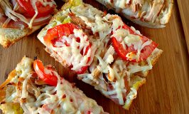 Cubano French Bread Pizza has all the delicious flavors of a Cubano sandwich but in a quick and easy French bread pizza form.