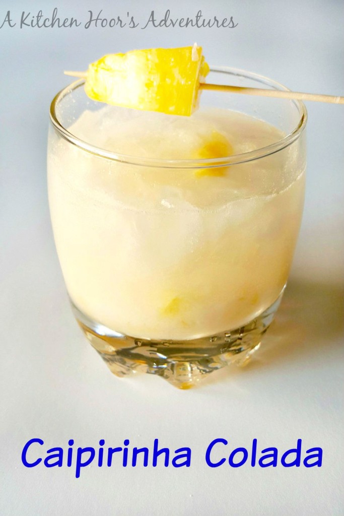 Cairpirinha Colada for #IsabelsBirthdayBash is a pina colada combined with a cairpirinha. This drink is being served up #SundaySupper style for Isabel's birthday!