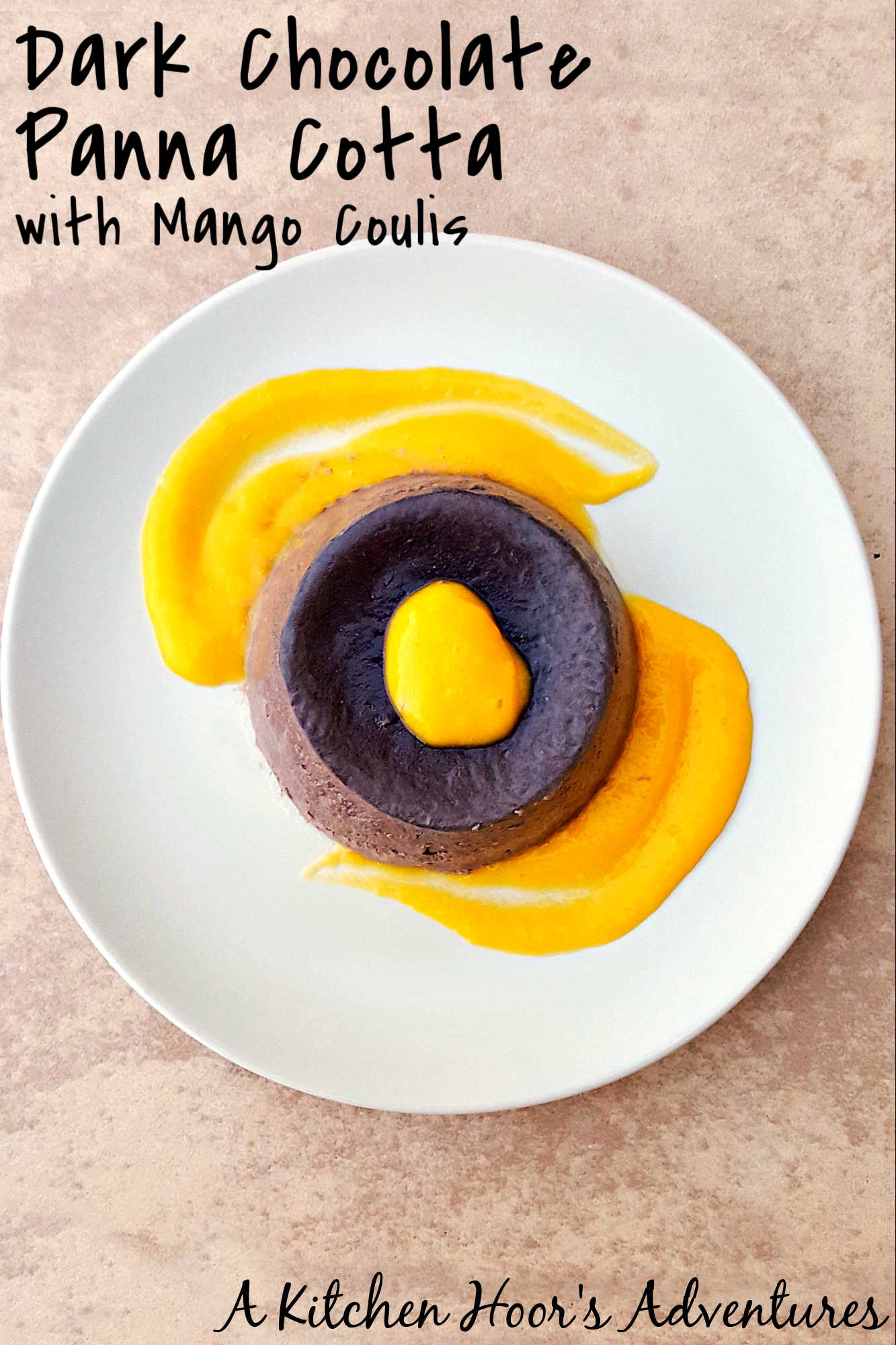 🍫 Dark Chocolate Panna Cotta + 🥭 Mango Coulis = Heaven! #DarkChocolatePannacotta #MangoCoulisDelight #DessertGoals #ChocoholicIndulgence #FoodieFridays #chocolateloversunite #dessertgram #pannacottaperfection #mangomadness #chocolateloverdelight