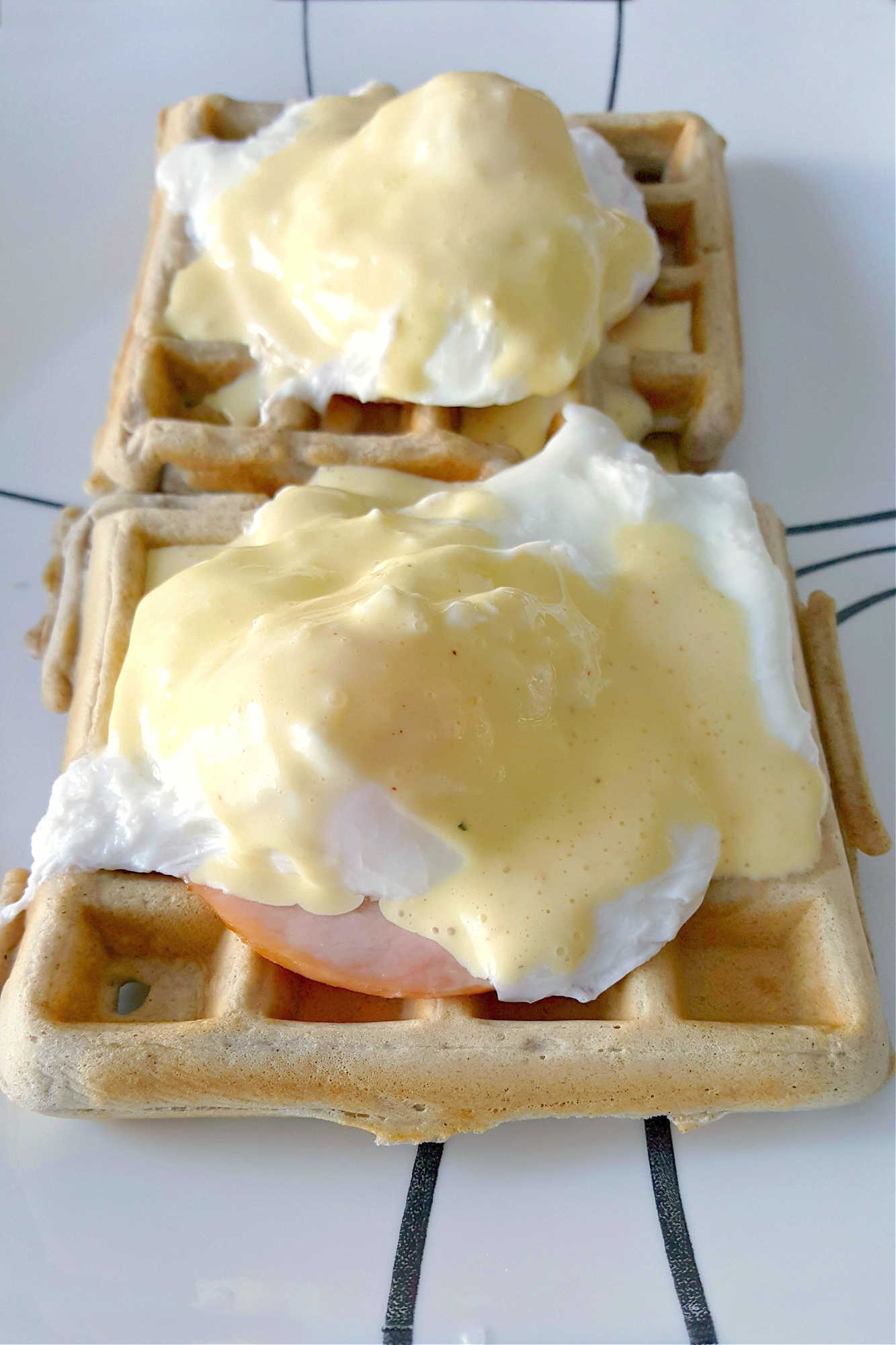Buckwheat Waffles Benedict: a delicious twist on a classic breakfast dish. Try it out at your next brunch and impress your friends! 🍳🥞 #BuckwheatWafflesBenedict #BrunchGoals #HealthyBreakfast #FoodieFavs #WaffleLove #buckwheatwaffles #brunchtime #foodie #breakfastgoals #buckwheatlove #wafflelove