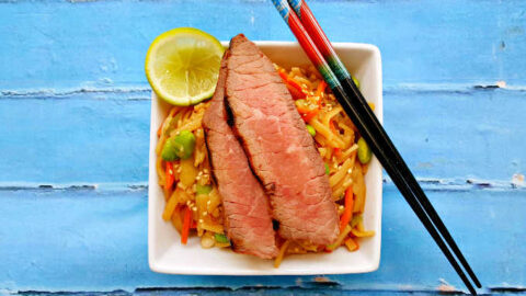 Indulge in the perfect summer meal with our Grilled Teriyaki Steak and Noodle Salad! A delicious blend of flavors and textures that will have your taste buds dancing. summergrilling #teriyakilove #noodlecravings #grillinggoals #summerfavorites #TeriyakiSteakSalad #GrilledNoodleBowl #AsianFlavors #FoodieFavorites #HealthyEatsIG