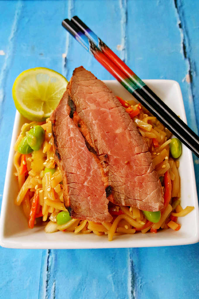 Indulge in the perfect summer meal with our Grilled Teriyaki Steak and Noodle Salad! A delicious blend of flavors and textures that will have your taste buds dancing. summergrilling #teriyakilove #noodlecravings #grillinggoals #summerfavorites #TeriyakiSteakSalad #GrilledNoodleBowl #AsianFlavors #FoodieFavorites #HealthyEatsIG