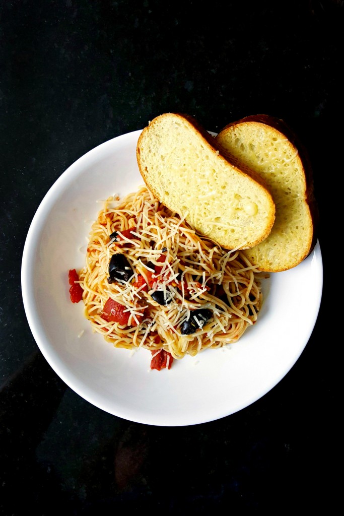 Olives are simply comfort food for me; such fond memories embedded in my childhood. This Tuscan Pomodoro takes me back to those holidays around the table with friends, neighbors, and delicious olives.