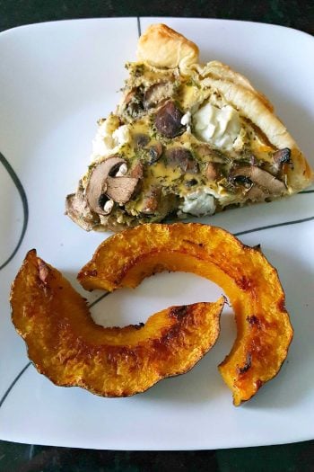 Searching for a flavorful centerpiece? These layers of flaky pastry, earthy mushrooms, and creamy goat cheese come together for a savory tart that's perfect for brunch or a light lunch. Save this recipe for your next meal inspiration. #MushroomCheeseTart #SavoryTart #GoatCheeseObsessed #MushroomLover #FarmToFork #mushroomtart #goatcheeselove #savorytreats #vegetariantart #gourmetfoodie