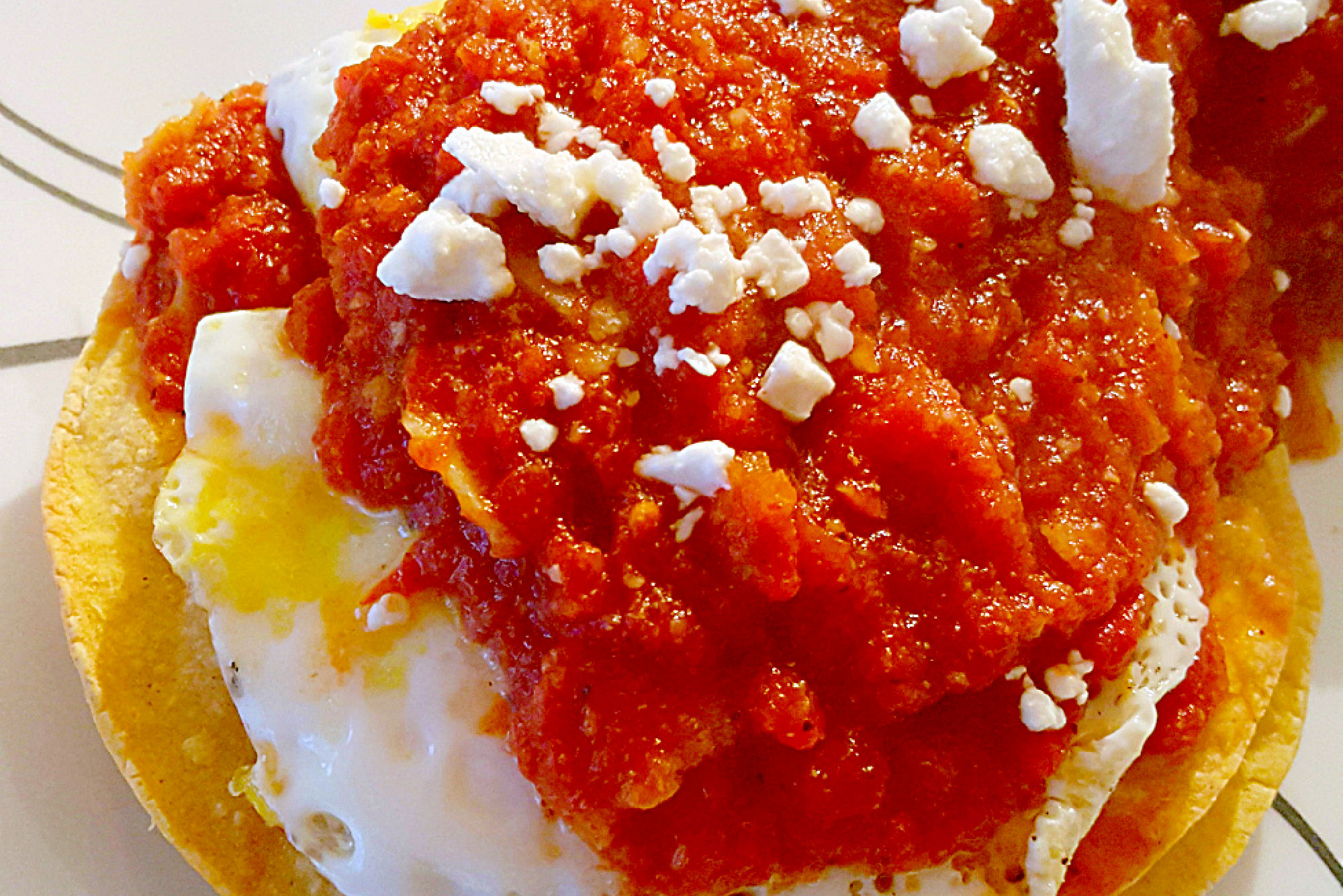 Spice up your breakfast with Huevos Rancheros Tostadas! A delicious twist on the classic breakfast dish that will make your taste buds dance. #HuevosRancherosTostadas #MexicanBreakfast #BrunchGoals #FoodieFiesta #SpicyStartToTheDay 🌶️🍳 #breakfast #foodie #recipe 🎉👨‍👩‍👧‍👦 #brunchgoals #tastydish #yum
