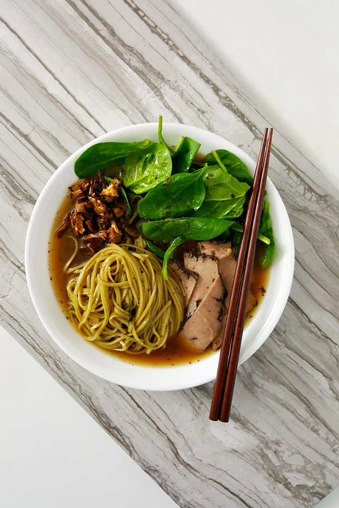 A mash up of pho style soup with Italian flavored beef, this Italian Beef Pho is simple, delicious, and perfect for cold nights like this one. #fusionrecipe #pho #Italiansoup #easyrecipe
