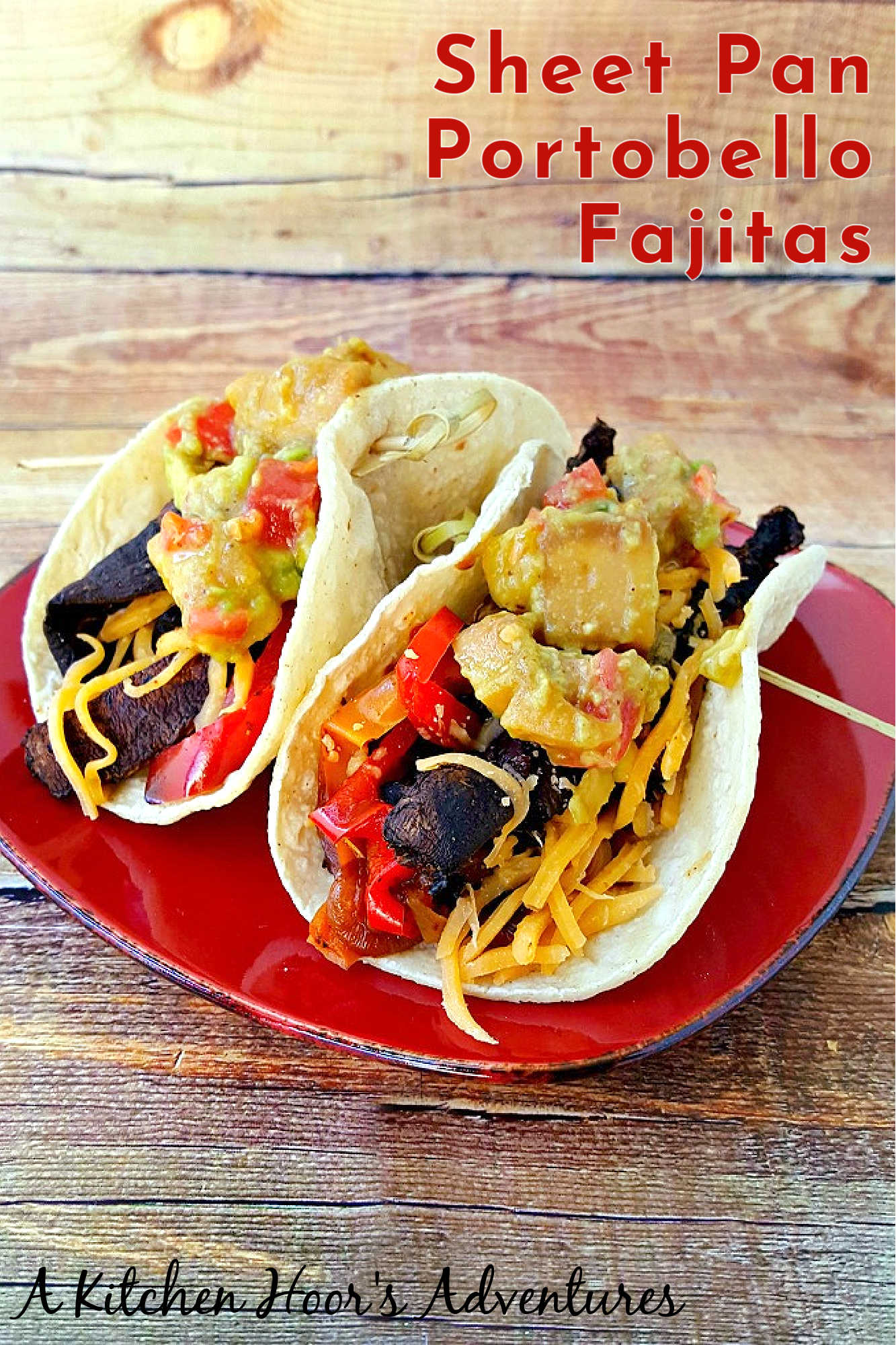 Sheet pan portobello fajitas bring bold flavors and easy clean-up to your table. Enjoy a savory mix of roasted veggies and mushrooms ready in one simple step.  #sheetpanfajitas #portobellos #plantbasedeats #easydinnerideas #weeknightmeals