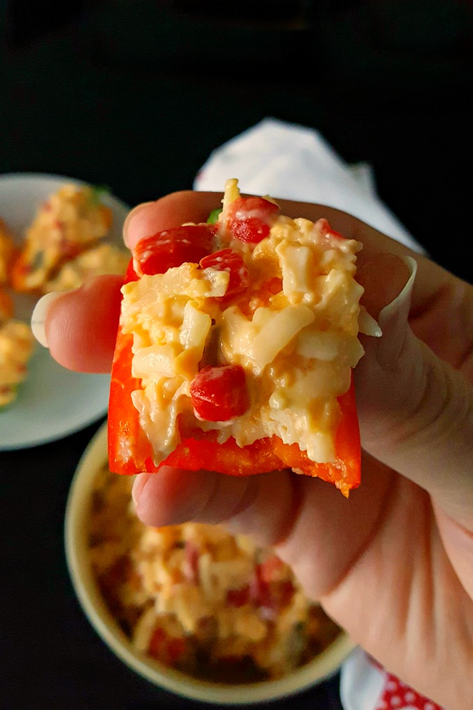 A southern classic, Nana's Pimento Cheese has one surprise ingredient, but I've added another one to make this spread even more tasty. @AKitchenHoor #SundaySupper