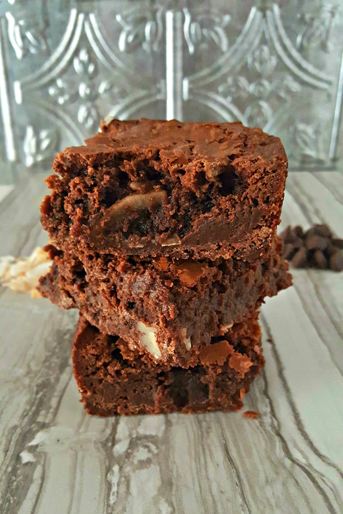 With TONS of chocolate, crunchy pecans, and delicious coconut, Croissant's Signature Brownies are truly the BEST brownies recipe ever! #FreakyFriday