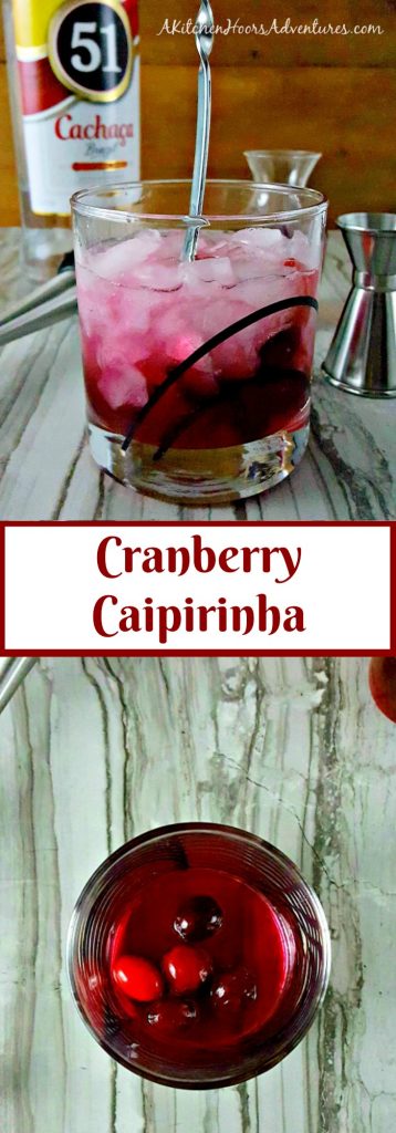 The perfect cocktail to start off your holiday dinner or party, Cranberry Caipirinha is a sweet and tart drink that you simply can't resist. #CranberryWeek