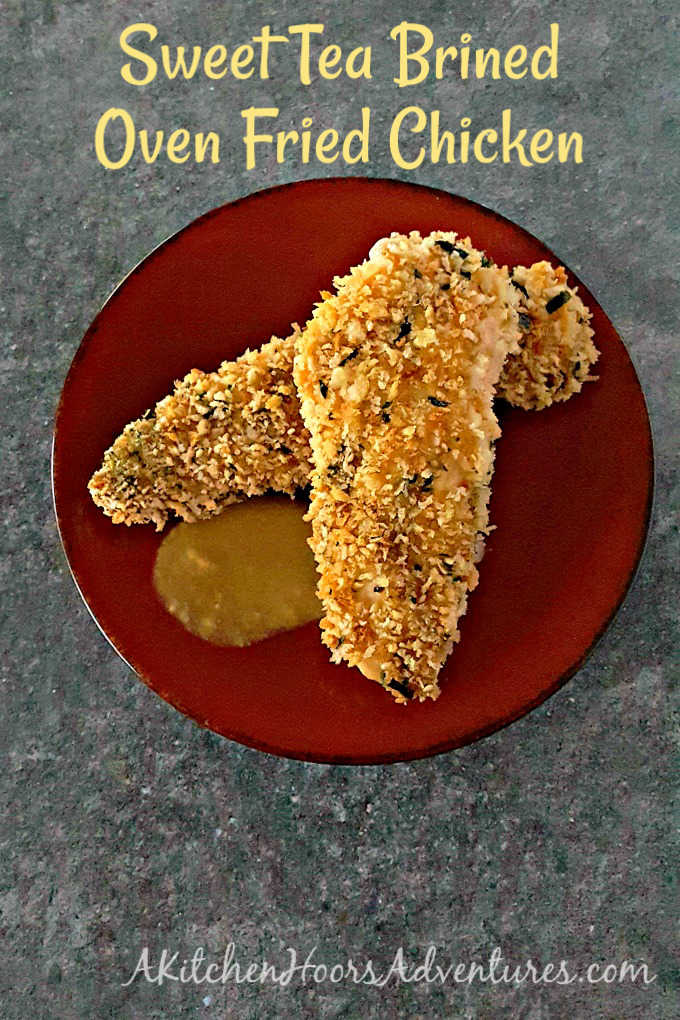 Sweet Tea Brined Oven Fried Chicken