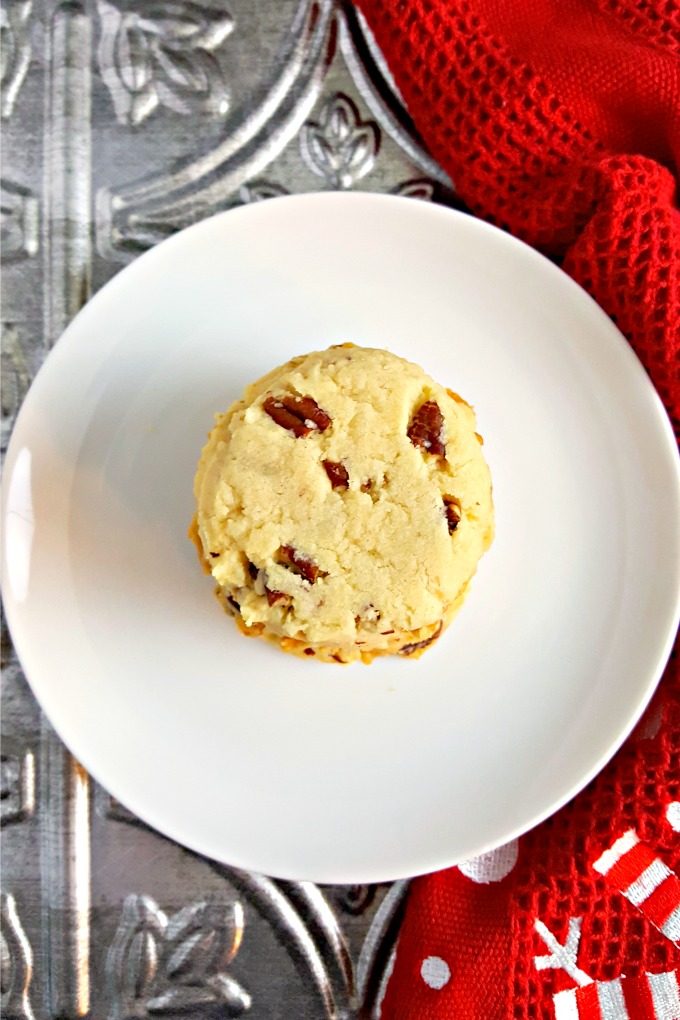 These Norwegian Pecan Cookies smell like Christmas. They are buttery and light with delicious pecans scattered throughout. The perfect finale to 12 Days of Cookies. #ChristmasCookies