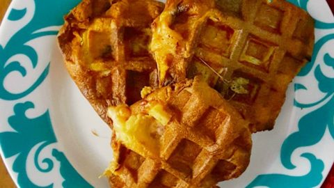 Have leftover Yorkshire Pudding? Make these Waffled Yorkshire Pudding Pizza Bites for your family as a snack the day after.