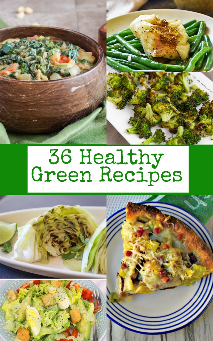 Sharing some green for your plate! 36 Healthy Green Recipes to make your St. Patrick's Day just a little more green this year.