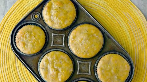 Meyer lemons have the flavor of lemons without the acidity. These Meyer Lemon Olive Oil Muffins are packed with delicious lemon and olive oil flavor and speckled with chia seeds for added protein.