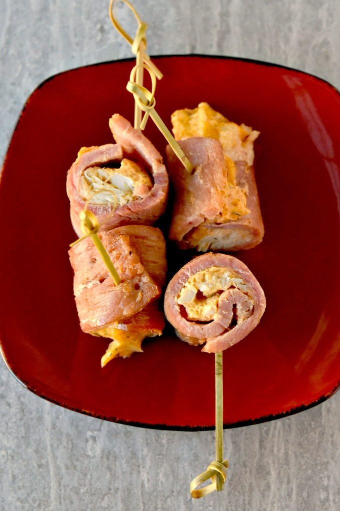 Succulent crab stuffing is rolled into #WholeFoodsMarket #Easter leftover #ham. Crab Stuffed Ham Rolls are not only delicious, but come together quickly to appease your most hungry family members after a food coma. #sponsored