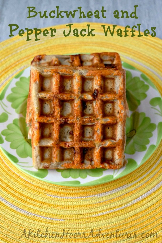 Buckwheat and Pepper Jack Waffles are nutty in flavor with a hint of spice from the Cabot pepper jack cheese. They're perfect topped with poached eggs and hollandaise or rarebit sauce. #BrunchWeek