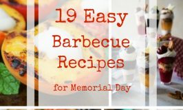 It's a roundup of 19 easy barbecue recipes for Memorial Day to kick off summer grilling! From appetizers, to burgers, to dessert there's something for everyone! #SundaySupper
