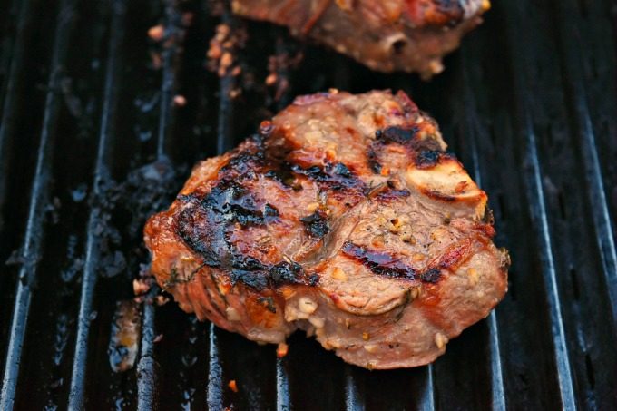 The ultimate meat marinade makes the ultimate grilled meat. Marinated Lamb Chops are packed with delicious flavor and perfect for summer grilling. #BBQWeek