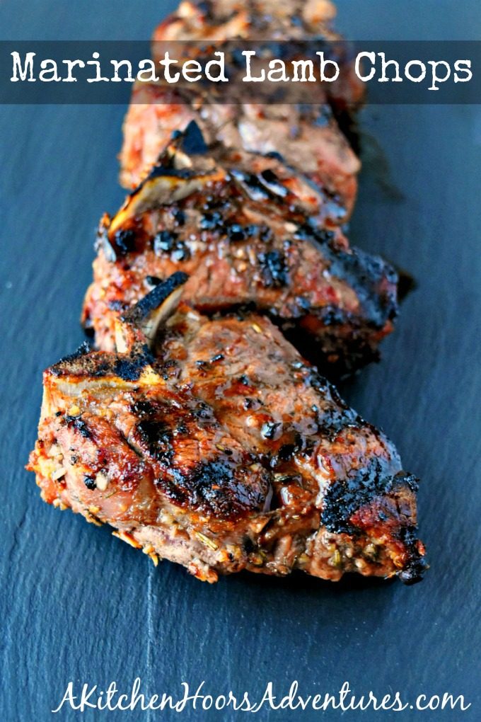 The ultimate meat marinade makes the ultimate grilled meat. Marinated Lamb Chops are packed with delicious flavor and perfect for summer grilling. #BBQWeek