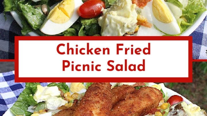Image for Chicken Fried Picnic Salad / #SundaySupper